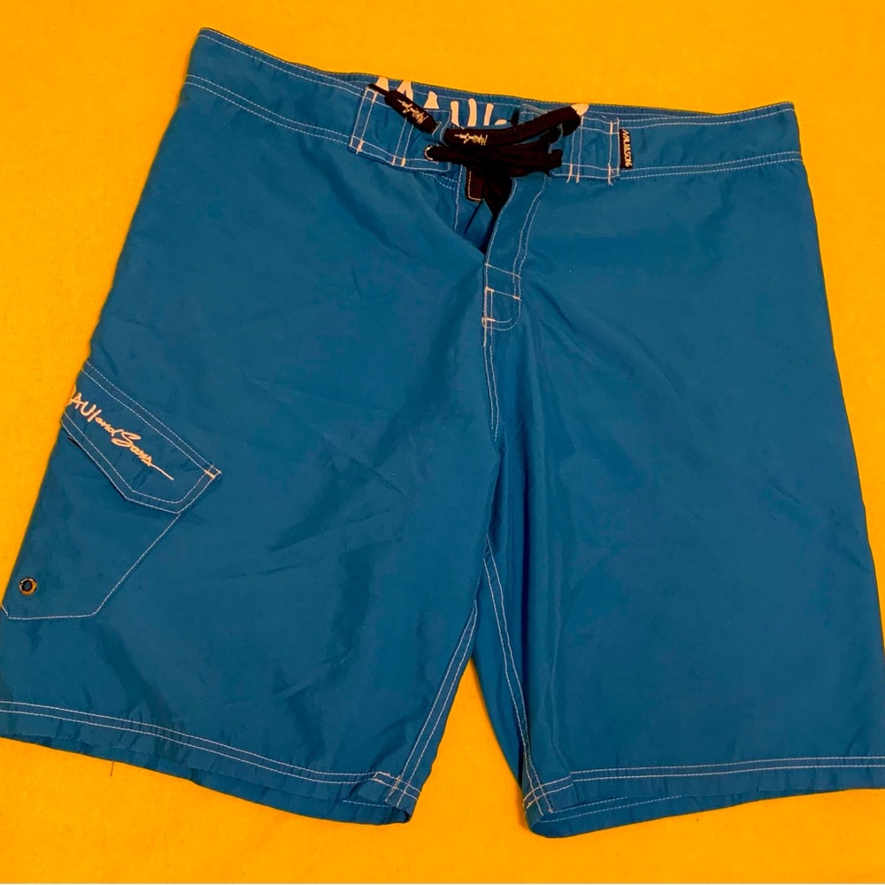 Maui & sons swim short men's size 36 board shorts cruise wear surfing vacation